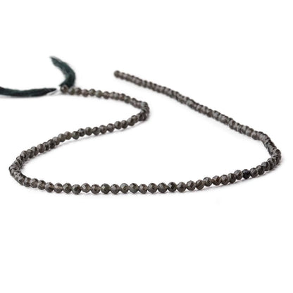 3mm Dark Platinum Grey Moonstone Micro Faceted round beads 13 inch 120 pieces A