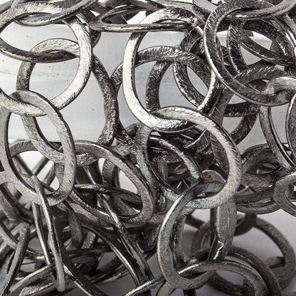 19mm-22x18mm Black Gold Plated Brushed Round & Oval Link Chain by the foot