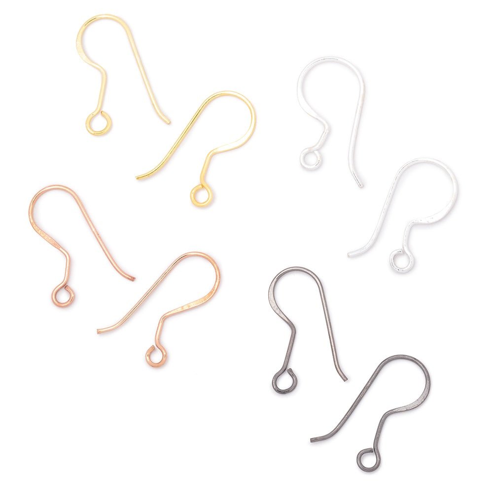 19mm Elongated Fish Hook Ear Wire 10 pieces