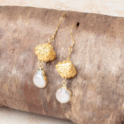 19mm Elongated Fish Hook Ear Wire 10 pieces