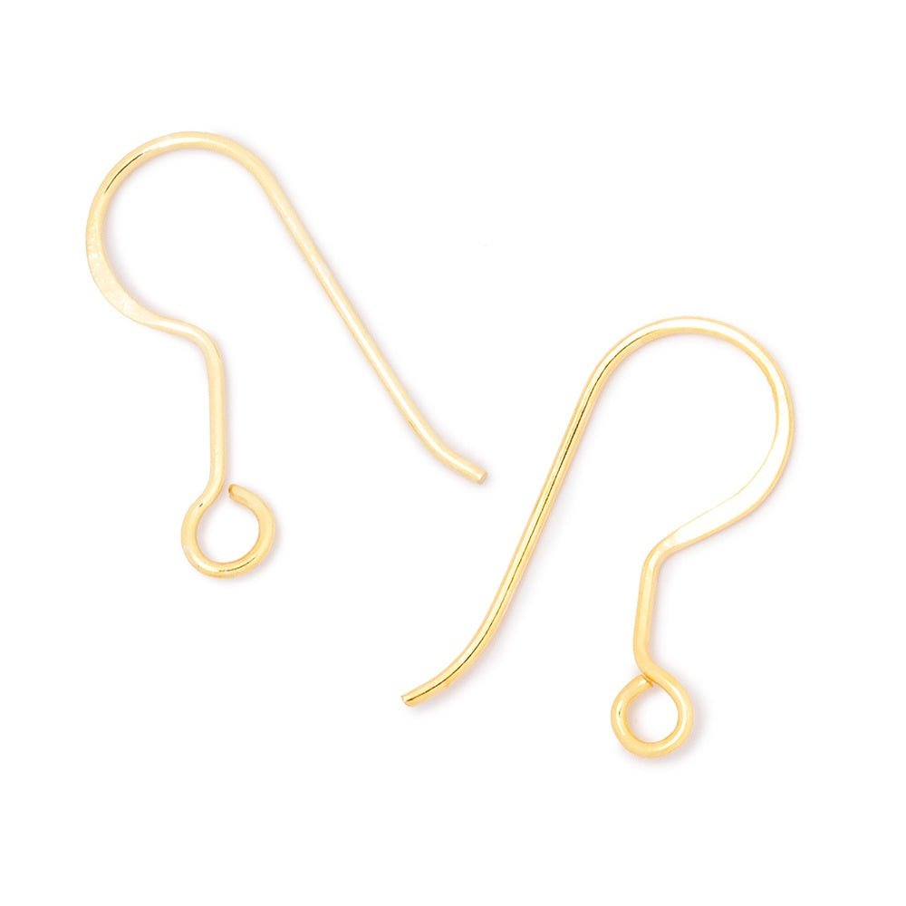 19mm Elongated Fish Hook Ear Wire 10 pieces