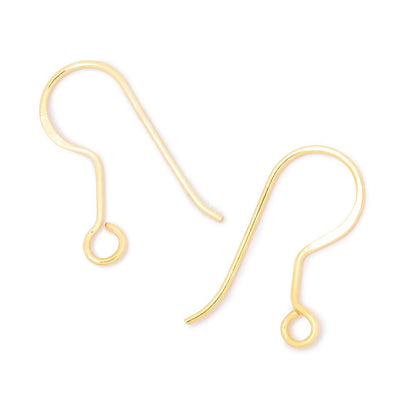 19mm Elongated Fish Hook Ear Wire 10 pieces