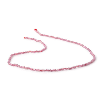 1.9mm Ruby Micro Faceted Rondelle Beads 12.5 inch 230 pieces A