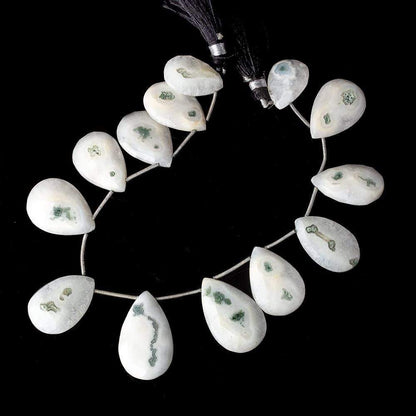 19x13-28x17mm Solar Quartz Faceted Pear Beads 8 inch 13 pieces