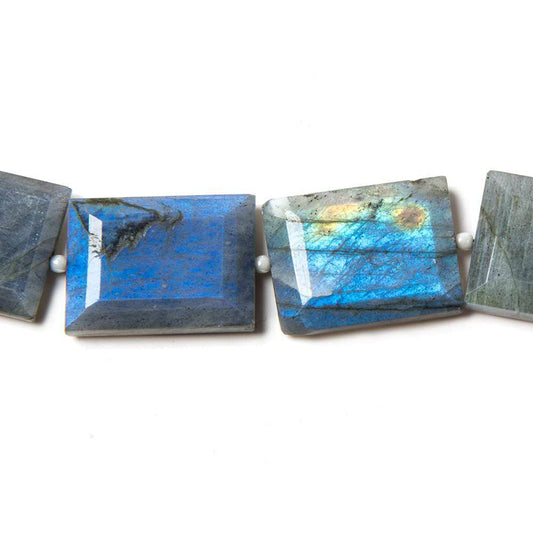 19x14-20x15mm Labradorite Faceted Emerald Cut Beads 8 inch 10 pieces
