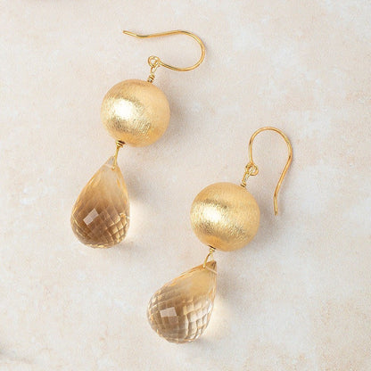 19x14-21x12mm Citrine Faceted Tear Drop Focal Beads 1 piece