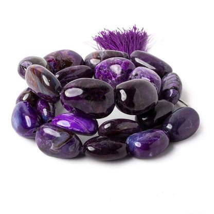 19x15-27x17mm Sugilite Plain Nuggets 19 inch 21 beads AAA
