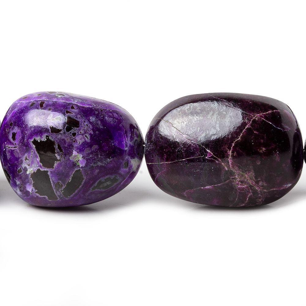 19x15-27x17mm Sugilite Plain Nuggets 19 inch 21 beads AAA