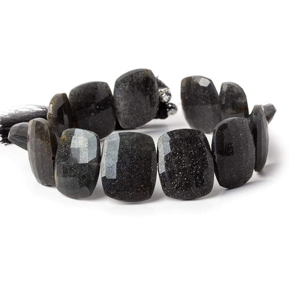 19x15mm Celestial Quartz side drilled Faceted Cushion beads 8 inch 13 pieces AA