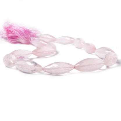 19x9-30x12mm Rose Quartz faceted marquise beads 16 inch 16 pieces