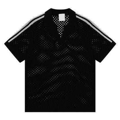 Short Sleeve T-Shirt Men's Summer Loose Casual Couple Polo Collar Half Sleeve Shirt