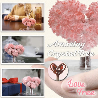 Mini DIY Growing Tree Paper Sakura Crystal Trees Desktop Cherry Blossom Toys Paper Tree Gift Novelty Toy Exploring Science