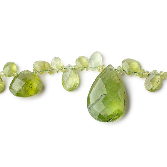 2-23x15mm Peridot Multiple Shape Beads 16 inch 153 pieces