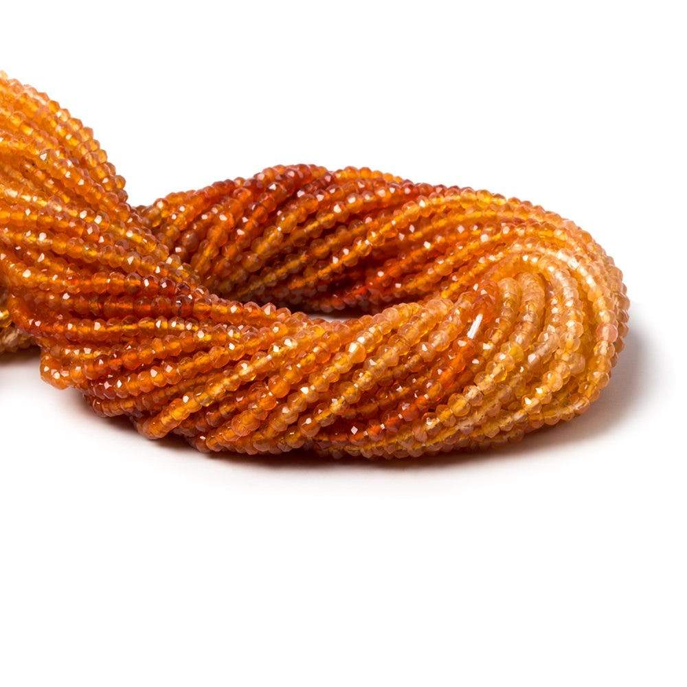 2-2.5mm Carnelian Faceted Rondelle Beads 13.5 inch 172 pieces