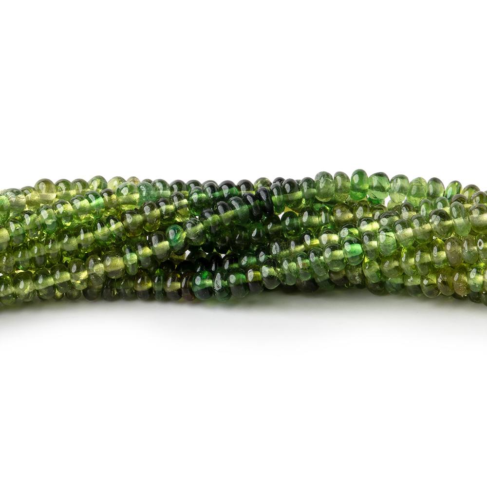 2-2.5mm Green & Brown Apatite Plain Rondelle Beads 16 inch 265 pieces