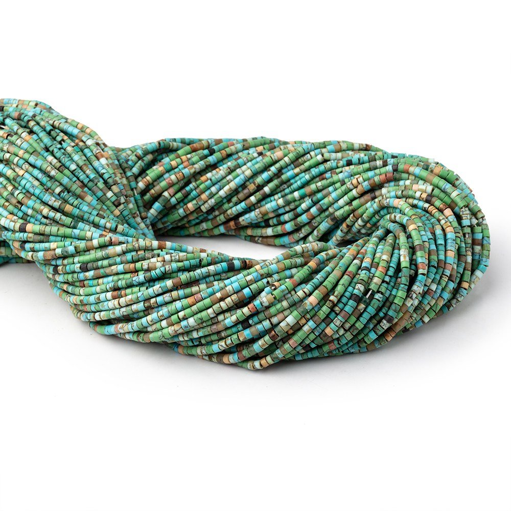 2-2.5mm Howlite Hand Cut Tube Beads 14.5 inch 200 pieces