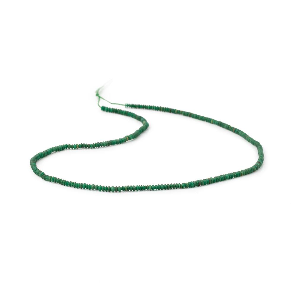 2-2.5mm Jade Plain Disc Rondelle Beads 14.5 inch 260 pieces