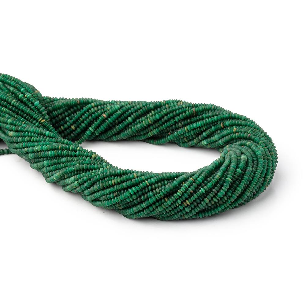 2-2.5mm Jade Plain Disc Rondelle Beads 14.5 inch 260 pieces