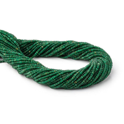 2-2.5mm Jade Plain Disc Rondelle Beads 14.5 inch 260 pieces