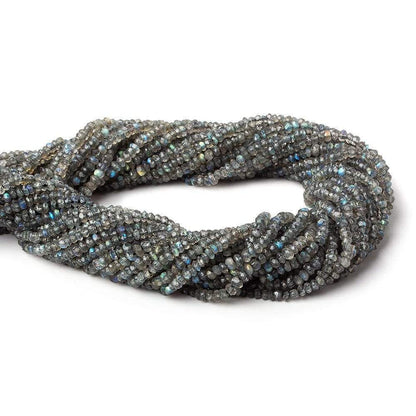 2-2.5mm Labradorite Beads Faceted Rondelle 13.5 162 pieces