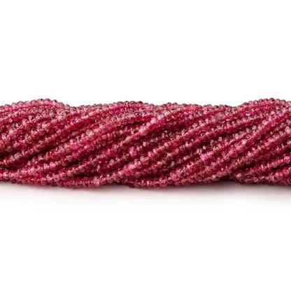2-2.5mm Red Spinel Faceted Rondelle Beads 16 inch 300 pieces AAA
