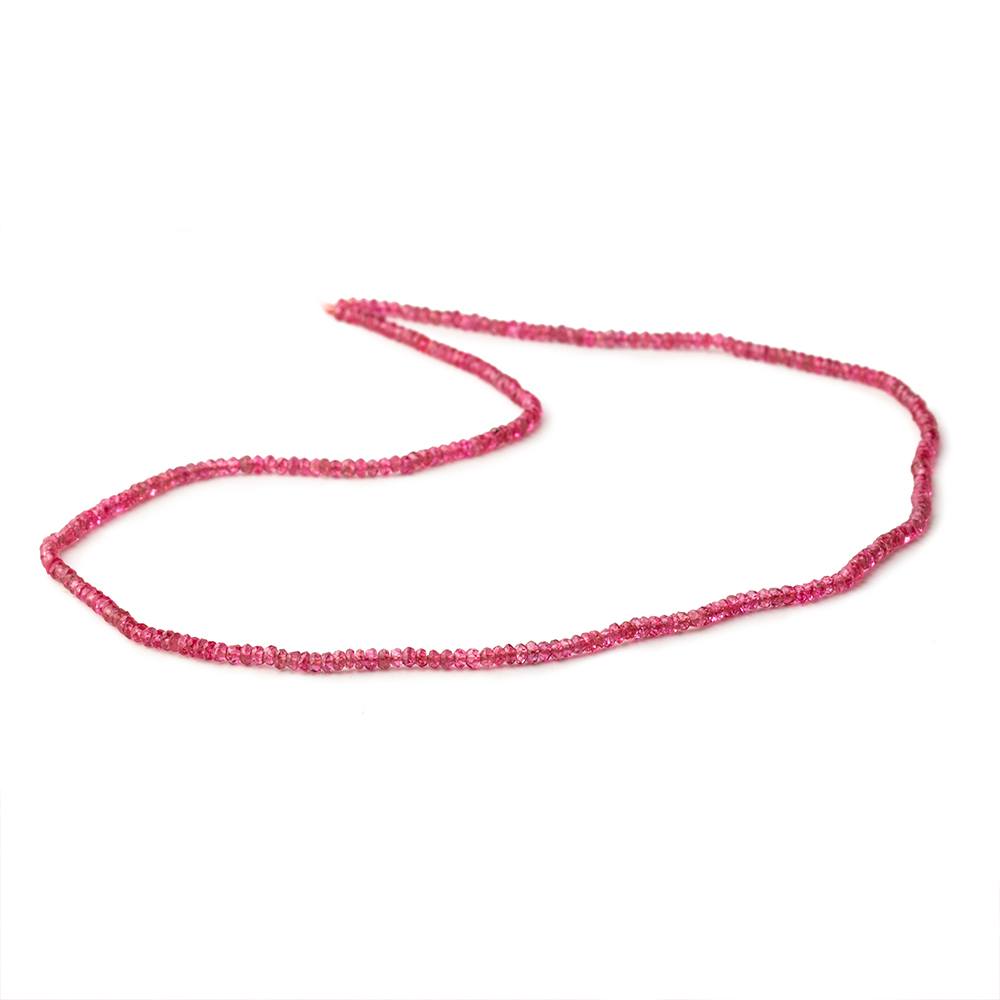 2-2.5mm Red Spinel Faceted Rondelle Beads 16 inch 300 pieces AAA