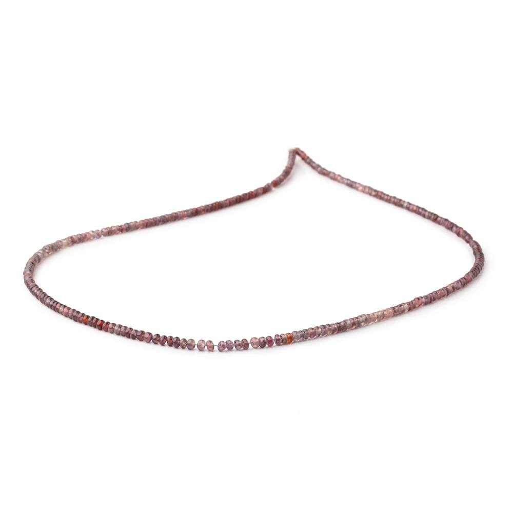 2-2.5mm Songea Sapphire Plain Rondelle Beads 16 inch 270 pieces