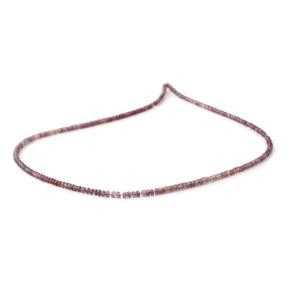 2-2.5mm Songea Sapphire Plain Rondelle Beads 16 inch 270 pieces