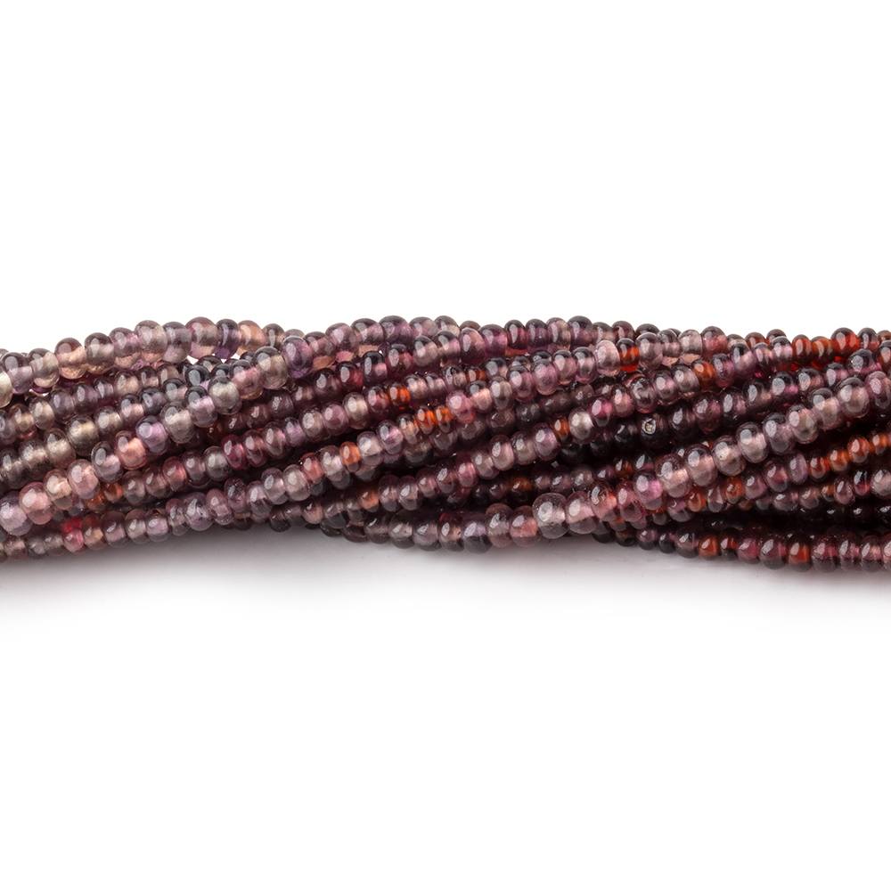 2-2.5mm Songea Sapphire Plain Rondelle Beads 16 inch 270 pieces