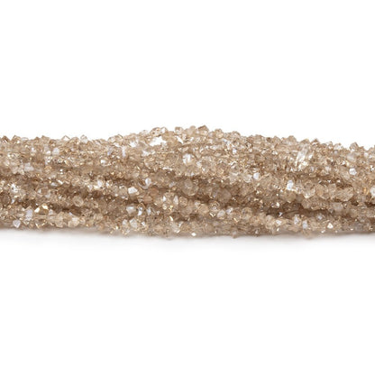 2-3.5mm Champagne Double Terminated Quartz Beads 15.5 inch 260 pieces