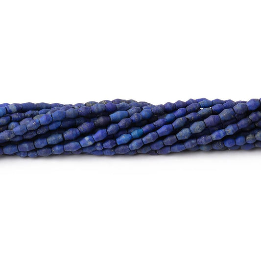 2-3.5mm Lapis Lazuli Plain Rice Beads 15 inch 121 pieces