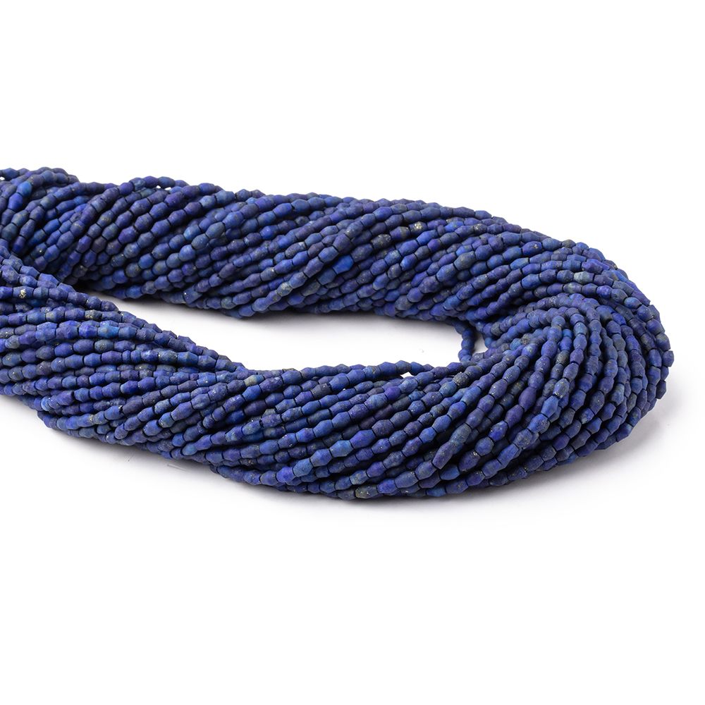 2-3.5mm Lapis Lazuli Plain Rice Beads 15 inch 121 pieces