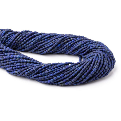 2-3.5mm Lapis Lazuli Plain Rice Beads 15 inch 121 pieces