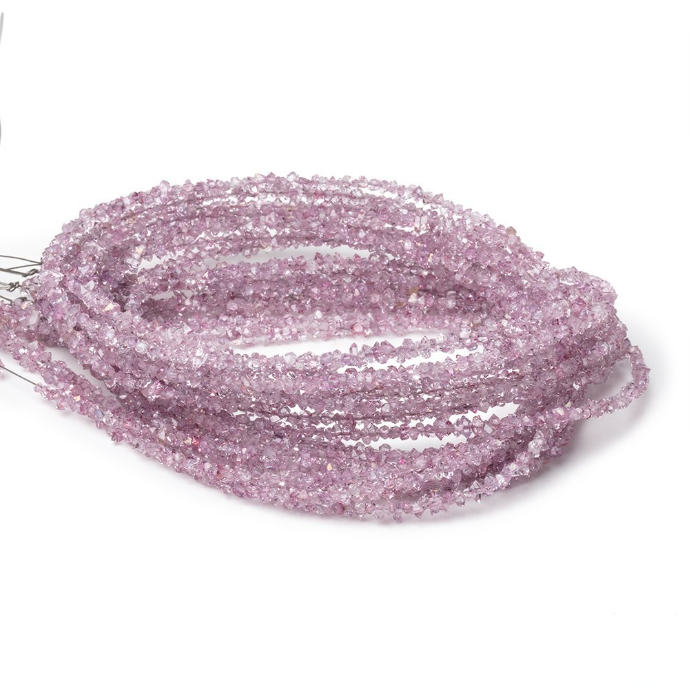 2-3.5mm Pink Double Terminated Quartz Beads 15.5 inch 260 pieces