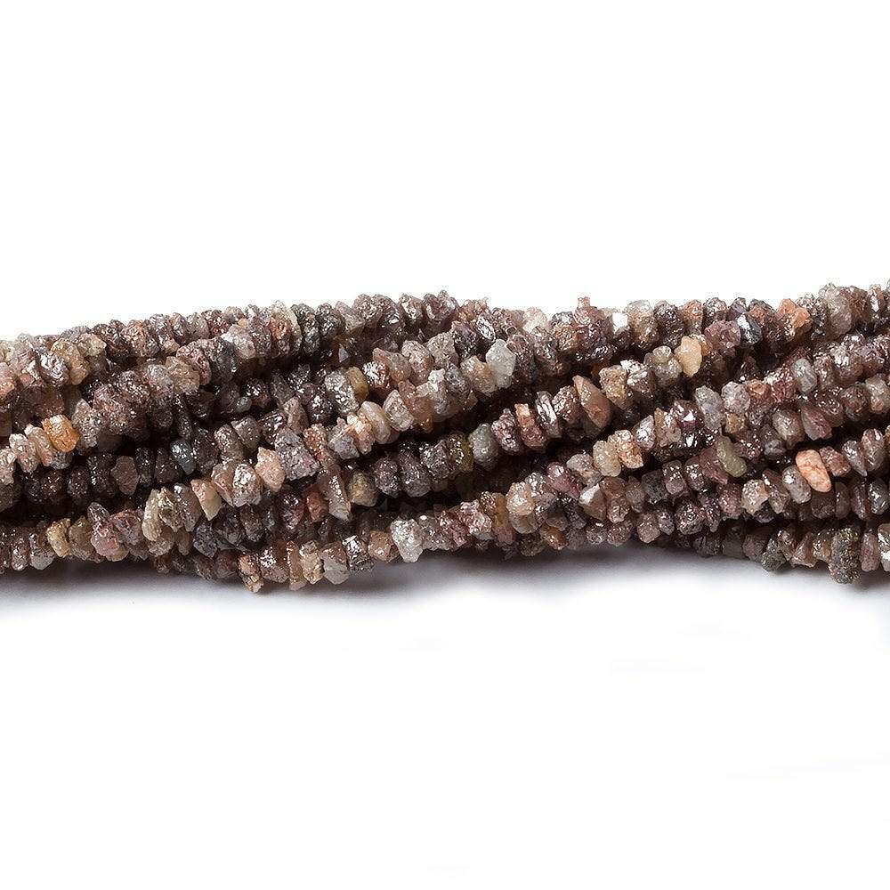2-3.5mm Rose & Chocolate Diamond crystal nugget beads 15 inch 225 pieces