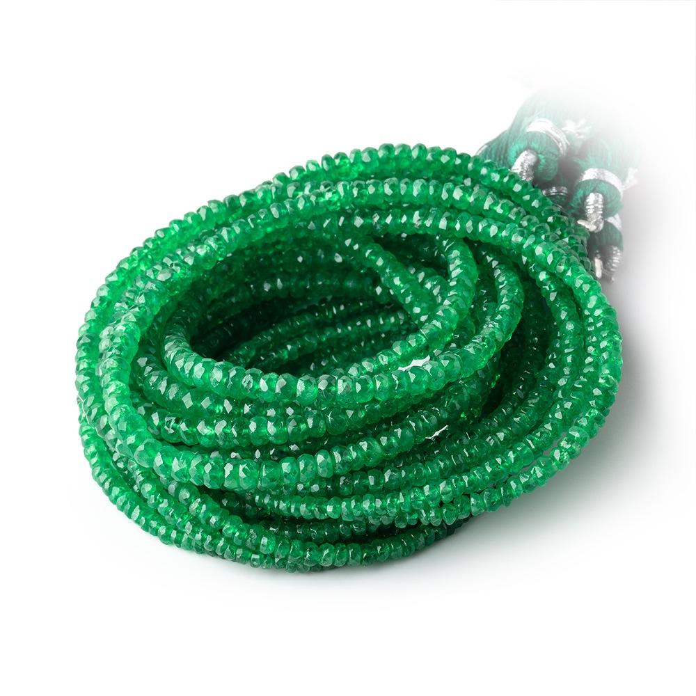 2-3.5mm Tsavorite Garnet Faceted Rondelle Beads 16 inch 220 pieces A