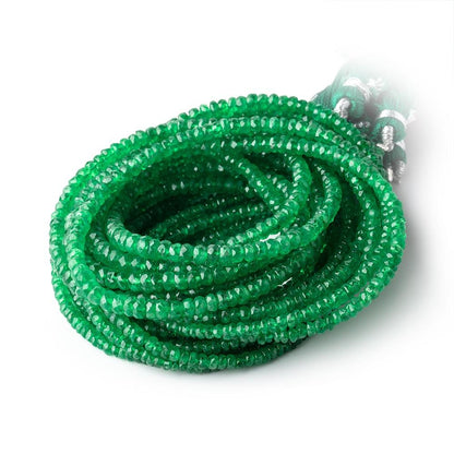 2-3.5mm Tsavorite Garnet Faceted Rondelle Beads 16 inch 220 pieces A