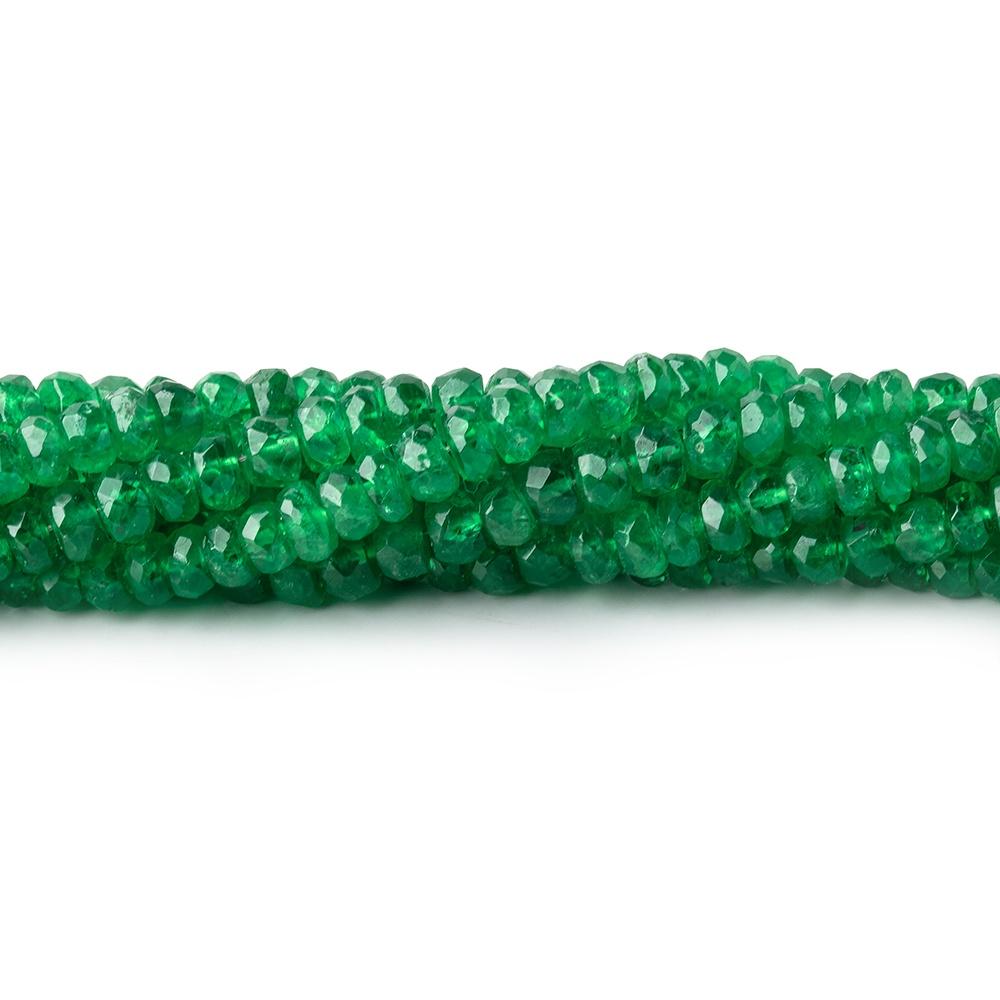 2-3.5mm Tsavorite Garnet Faceted Rondelle Beads 16 inch 220 pieces A