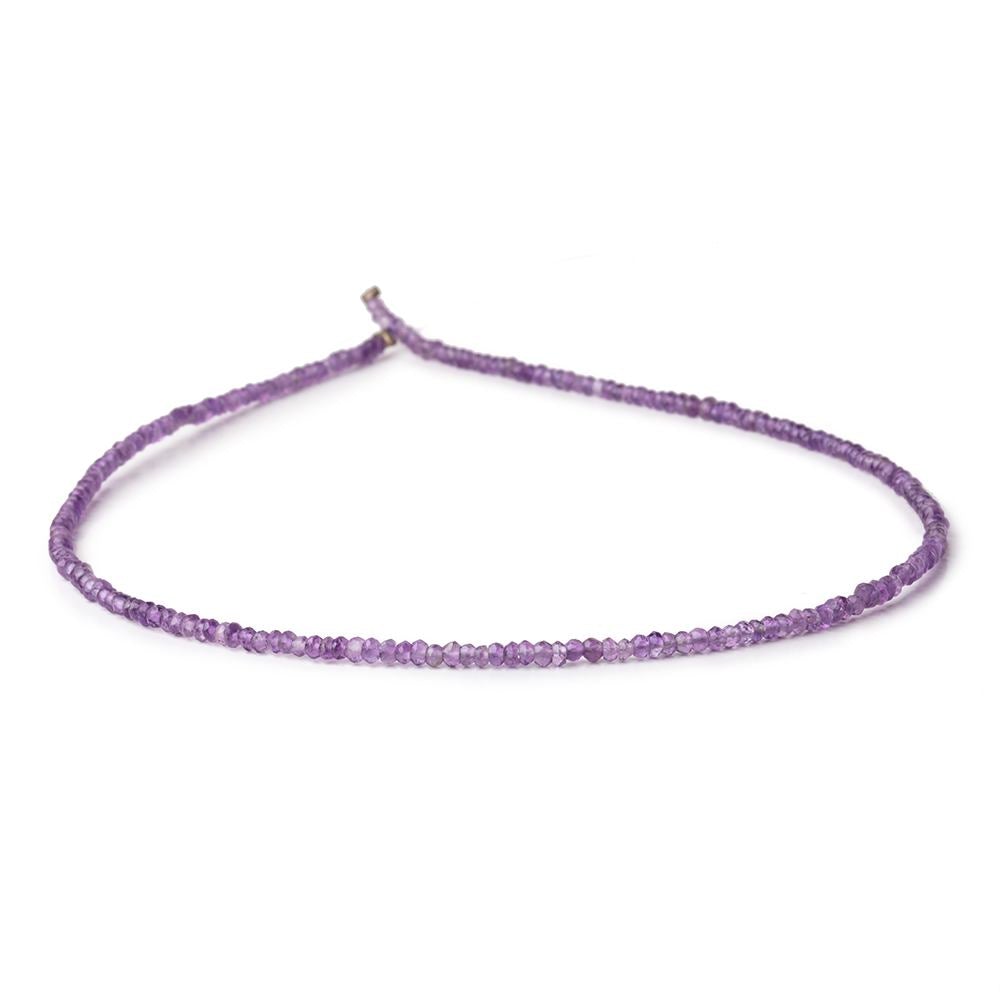2-3mm Amethyst Faceted Rondelle Beads 13 inch 160 pieces