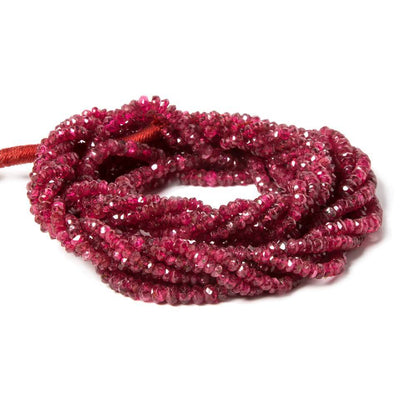2-3mm Candy Apple Red Spinel faceted rondelle Beads 18 inch 295 pieces AAA