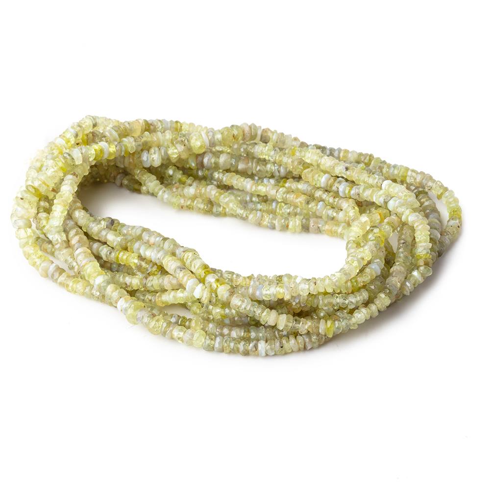 2-3mm Cat's Eye Chrysoberyl Faceted Rondelles 16 inch 290 Beads