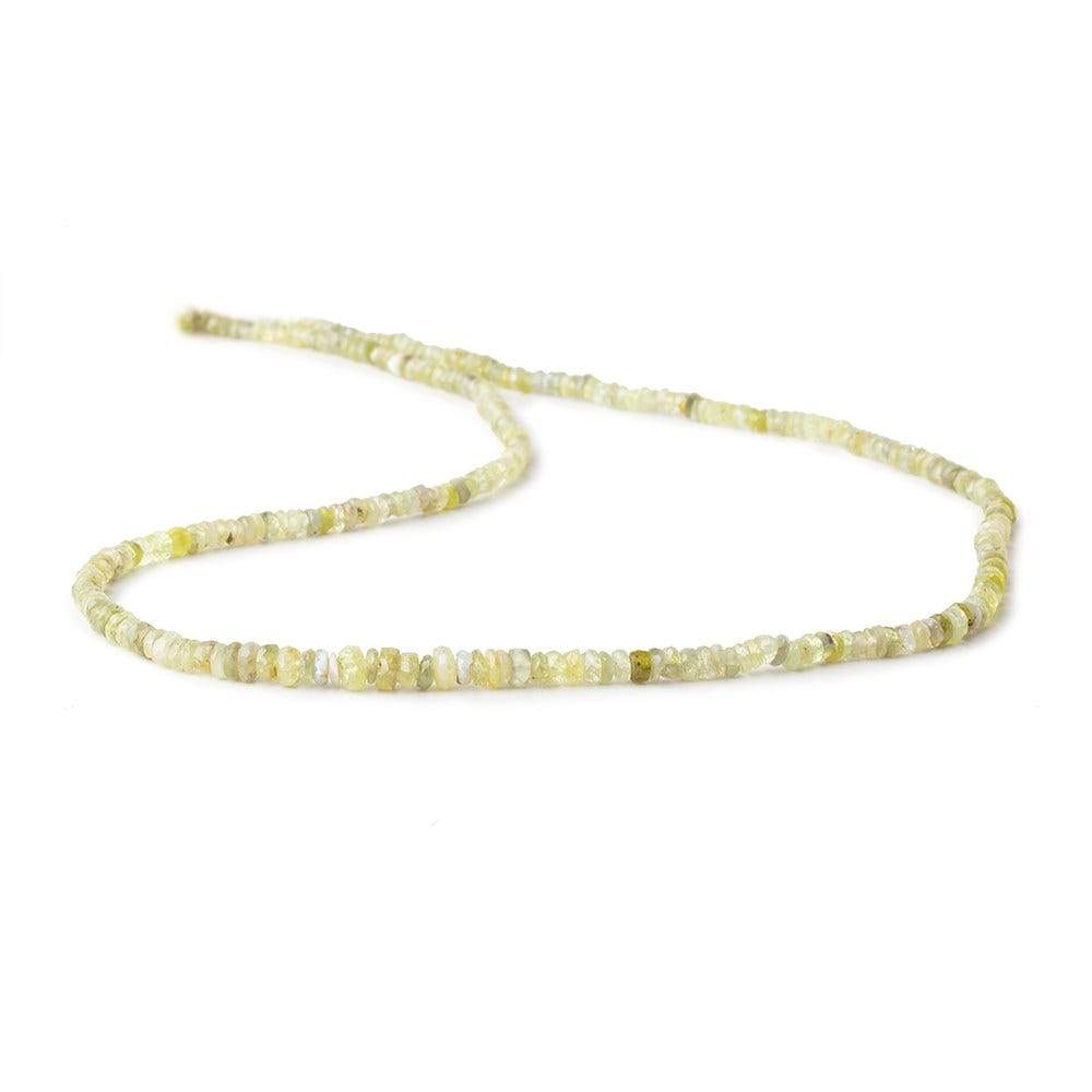 2-3mm Cat's Eye Chrysoberyl Faceted Rondelles 16 inch 290 Beads