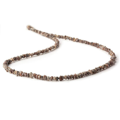 2-3mm Chocolate Brown Diamond crystal nugget beads 15 inch 220 pcs