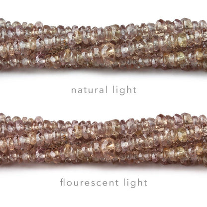 2-3mm Color Change Garnet Faceted Rondelle Beads 16 inch 220 pieces