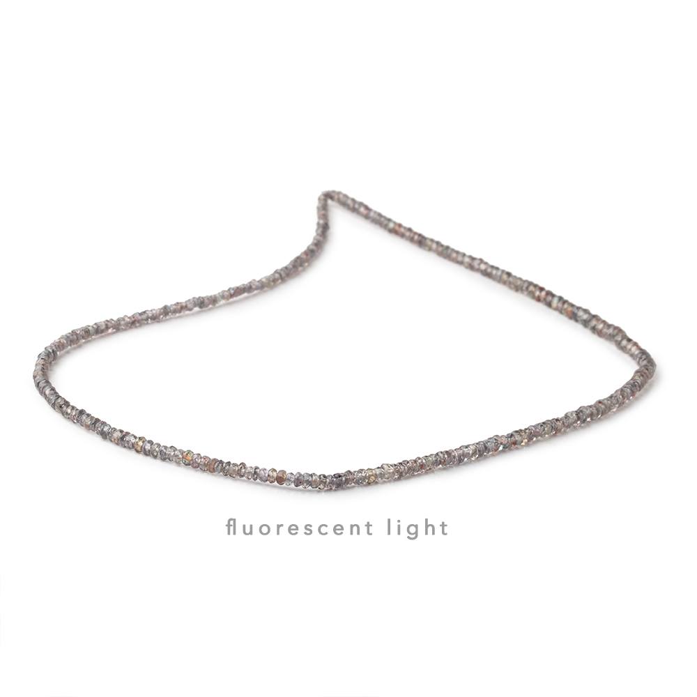 2-3mm Color Change Sapphire Faceted Rondelle beads 16 inch 274 pieces