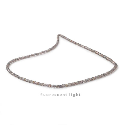 2-3mm Color Change Sapphire Faceted Rondelle beads 16 inch 274 pieces