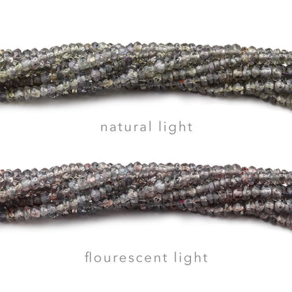 2-3mm Color Change Sapphire Faceted Rondelle beads 16 inch 274 pieces