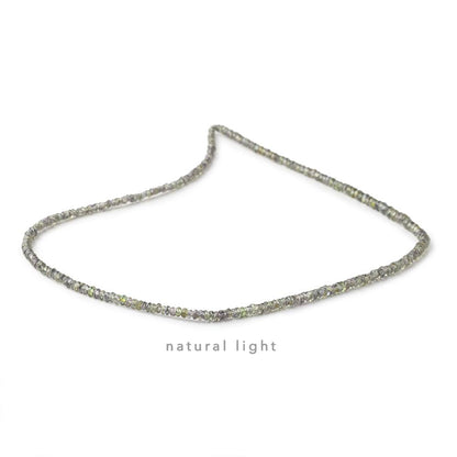 2-3mm Color Change Sapphire Faceted Rondelle beads 16 inch 274 pieces