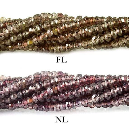 2 - 3mm Color Change Sapphire Faceted Rondelle Beads 17 inch