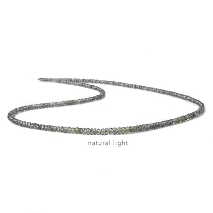2-3mm Color Change Sapphire micro faceted rondelle beads 16 inch 250+ pieces